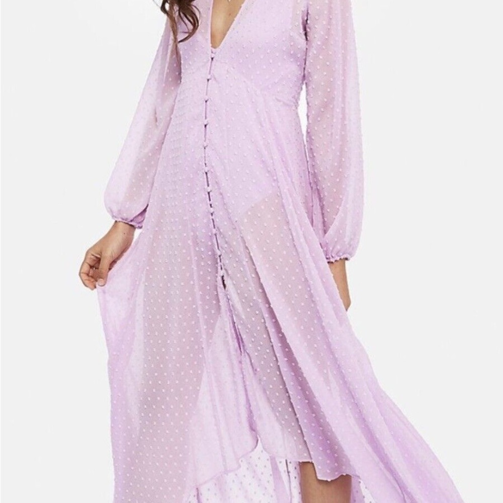 NWT Sheer White Maxi Dress